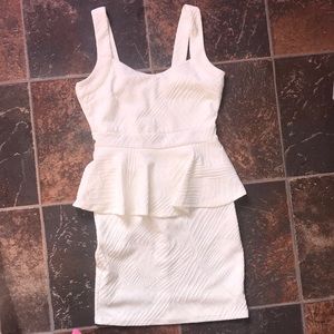 White mini dress